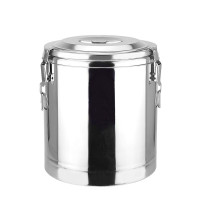 鑫众源不锈钢保温桶商用热水桶大容量米饭桶 20L加厚无龙头