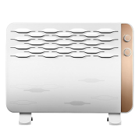 美的(Midea)取暖器 家用电暖气 1800W快速制热暖风机 住房浴室通用电暖气NDK18-15G 白色