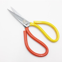 得力 锰钢剪刀 皮革裁缝剪 厨房工业服装剪防锈镀锌剪子 5871 单把装