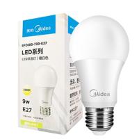 美的 Midea LED球泡 9W E27 3000K 大螺口 (暖白色)(个)