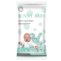 SunnyBaby智柔泡泡亲肤干爽纸尿裤XL加大码(12KG以上)6片试用装