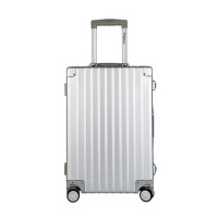 [精选]外交官 HM-21012万向轮拉杆旅行箱20英寸男女通用TSA密码锁(太空银)