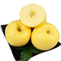 优仙果 山东黄金富士奶油富士黄金苹果 5斤装(单果75mm以上)新鲜水果非山东烟台栖霞红富士
