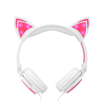 猫耳朵头戴发光可折叠耳机 HQ