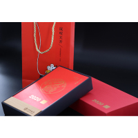 天下第一金福丝绸挂轴