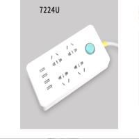 劳特插座面板多孔位USB接线板 RT-7224U【1.5米】