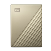西部数据(WD) WDBC3C0020BGD 2TB 移动硬盘 My Passport 2.5英寸加密自动备份硬盘 金色