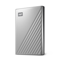 西部数据(WD) WDBFTM0040BSL 4TB 移动硬盘 My Passport 2.5英寸加密自动备份硬盘 银色