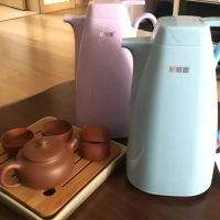 新家园 5042 保温壶 便携热水瓶 按压式茶瓶 咖啡壶 HB