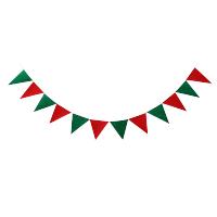 SCP 圣诞吊旗 SCP-11821 毛毡圣诞装饰品无纺布吊旗拉旗彩旗 （10条起订）