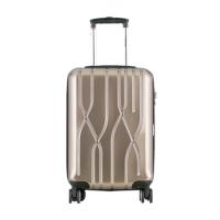 [精选]外交官 HM-6082/3万向轮拉杆旅行箱24英寸男女通用TSA密码锁(香槟金)