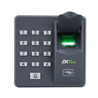Zktceo/中控智慧X6指纹识别门禁一体机电子门禁系统玻璃门铁门双门门禁套装小区办公室楼宇ID/IC刷卡密码门禁