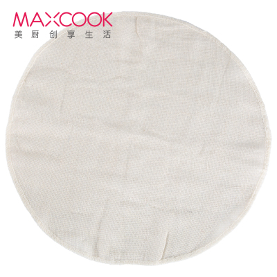 美厨(maxcook)纯棉蒸笼布 蒸馒头布笼屉布 直径30cm 10片装 MCPJ116