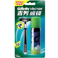 吉列(GILLETTE)威锋旋转双层刀架及剃须泡超 值组合装(单位:个)