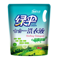绿伞 田园花香型J七合一洗衣液 2kg/袋 绿伞