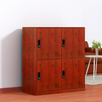 富路达钢制更衣柜铁皮柜员工柜寄存包柜储物柜鞋柜樱桃木纹转印
