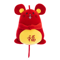 SCP 50cm抱抱吉祥鼠毛绒玩具 SCP-11877 鼠年吉祥物老鼠公仔招才生肖鼠可爱娃娃玩偶(100个起订)