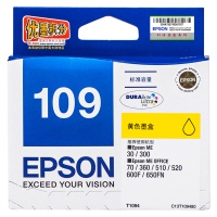 原装爱普生109/1091墨盒 EPSON/ME30/ME300/600F正品墨盒 黄色T1094（单位：个）