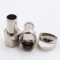 直插式F头 有线电视接头 机顶盒接线头 (100个/袋)