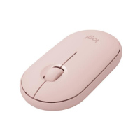 罗技 (Logitech) Pebble鹅卵石鼠标粉色 轻薄型J无线蓝牙静音鼠标蓝牙台式机/笔记本电脑