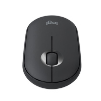 罗技 (Logitech) Pebble鹅卵石鼠标黑色 轻薄型J无线蓝牙静音鼠标蓝牙台式机/笔记本电脑