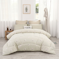 水星家纺3B01 新疆棉花全棉被芯被子 棉朵朵新疆棉花抗菌加厚冬被 加大双人被褥芯被150×210cm(套)