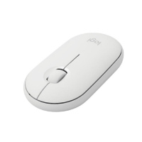 罗技 (Logitech) Pebble鹅卵石鼠标白色 轻薄型J无线蓝牙静音鼠标蓝牙台式机/笔记本电脑