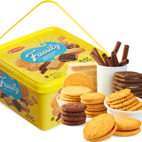 Kokola进口家庭装什锦饼干 威化 夹心 曲奇混合口味400g