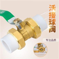 萃姿尔(TRESOR)PPR球阀PPR水管管件配件活接铜球阀热熔管阀门6分单个装