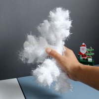 递乐圣诞雪花20CM白色立体雪花片圣诞节挂件棉花圣诞树装饰挂饰