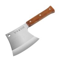 鑫众源 骨头刀斩骨斧头剁骨刀手工锻打专业屠宰家庭商用斧头刀不锈钢木柄加厚菜刀