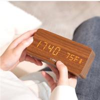 得力8817多功能声控迷你电子钟