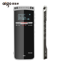 爱国者(aigo)R5530 8G 黑色录音笔 降噪声控插卡mp3播放器录音笔