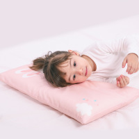 水星宝贝6124 水星家纺出品 全棉婴儿枕芯枕头 Baby好眠儿童决明子枕(粉兔)35×58×3.5cm(只)