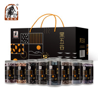 塞翁福黑五谷杂粮组合2310g(180克黑燕麦片260克黑芝麻260克黑花生仁300克黑小麦仁300克黑豆等)sz