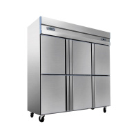 六门冰箱 冷藏柜 1000L立式商用 厨房保鲜冷冻冰箱