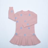 小天鹅女童套头针织迷你连衣裙