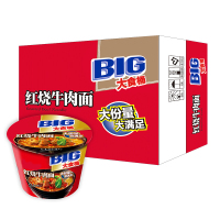 康师傅 大食桶红烧牛肉面 12桶 整箱装(新老包装随机发货)(400箱起订)
