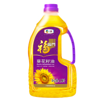 福临门油压榨一级葵花籽油1.8L*6 一箱6瓶