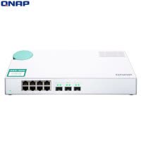 新品威联通(QNAP)QSW-308S 11口万兆网络交换机 3口万兆+8口千兆 支持五速网络 家用 SOHO 办公网络
