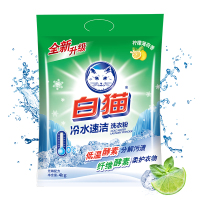 白猫(6893)冷水速洁无磷洗衣粉4000g(袋)
