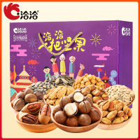 洽洽坚果零食年货大礼包一把坚果全家福版1540g（碧根果+夏威夷果+开口栗子+扁桃仁+蚕豆+怪味花生...）LT