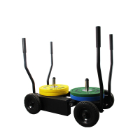 [健芬欣] 抗阻力雪橇坦克车和彩色包胶杠铃片