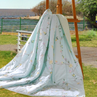 LOVO 悠然花意全棉夏被 200*230cm