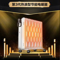 先锋(Singfun)取暖器 电暖器 电暖气家用 电油汀 13片热浪电热器 节能省电 干衣加湿 DYT-SS2