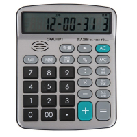 得力(deli) LH 计算器 太阳能语音双电源计算机1550A