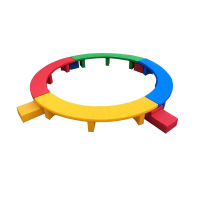 幼儿园塑料圆形独木桥平衡木