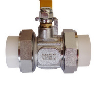 (ZD) 热熔球阀ppr双活接球阀 DN32 单位:个