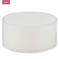 得力deli9102海绵缸办公财会用品 圆形点钞湿手器 沾水缸优质海绵5个装