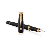 派克(PARKER)都市磨砂黑杆金夹墨水笔/